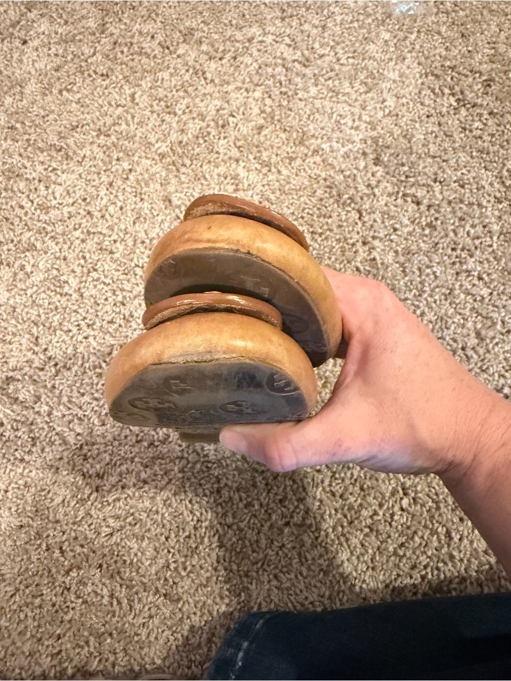 Tory Burch Tan leather Reva Flats Size 7 - Picture 8 of 8